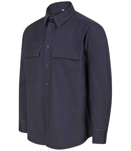 Front Row Drill Overshirt - NAV - XXL